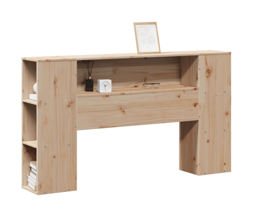 Cabecero de cama con almacenaje madera maciza de pino 160 cm