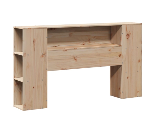 Cabecero de cama con almacenaje madera maciza de pino 160 cm