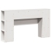 Cabecero de cama almacenaje madera maciza pino blanco 120 cm