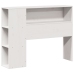 Cabecero de cama almacenaje madera maciza pino blanco 100 cm