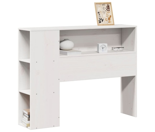 Cabecero de cama almacenaje madera maciza pino blanco 90 cm