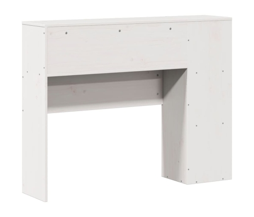 Cabecero de cama almacenaje madera maciza pino blanco 90 cm