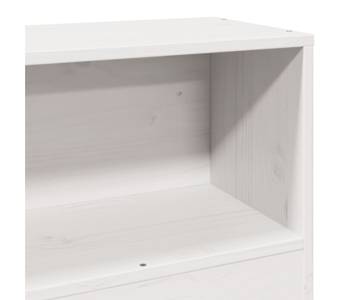 Cabecero de cama almacenaje madera maciza pino blanco 90 cm