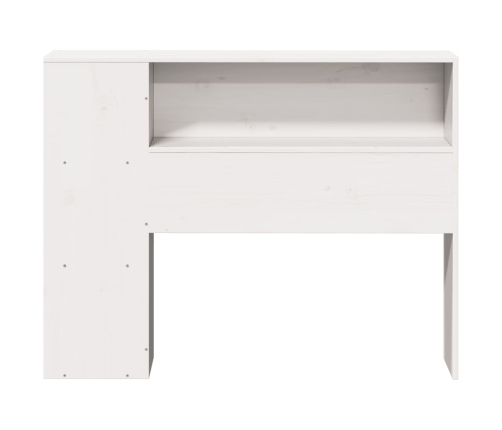Cabecero de cama almacenaje madera maciza pino blanco 75 cm