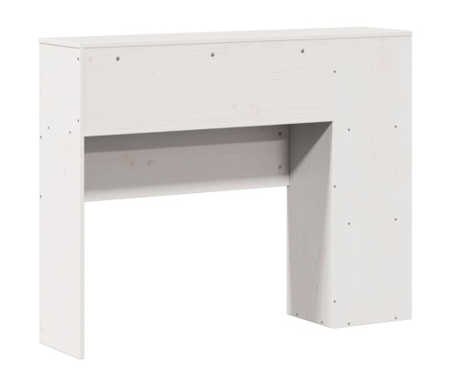 Cabecero de cama almacenaje madera maciza pino blanco 75 cm