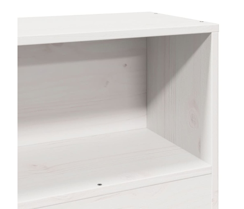 Cabecero de cama almacenaje madera maciza pino blanco 75 cm