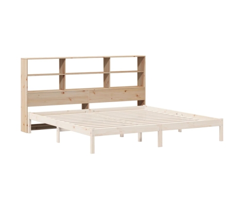 Cabecero de cama con almacenaje madera maciza de pino 200 cm