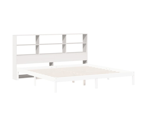 Cabecero de cama almacenaje madera maciza pino blanco 200 cm