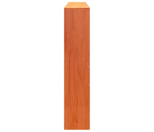 Cabecero de cama almacenaje madera maciza pino marrón 180 cm