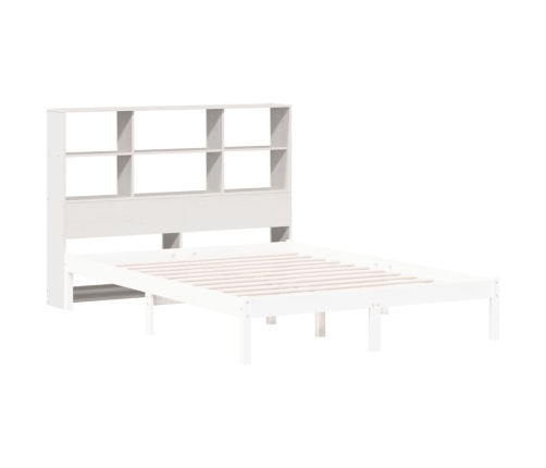 Cabecero de cama almacenaje madera maciza pino blanco 160 cm