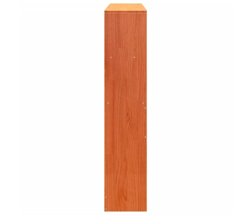 Cabecero de cama almacenaje madera maciza pino marrón 160 cm