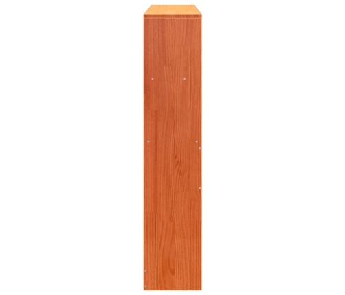 Cabecero de cama almacenaje madera maciza pino marrón 150 cm