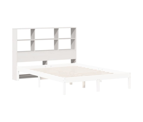 Cabecero de cama almacenaje madera maciza pino blanco 120 cm