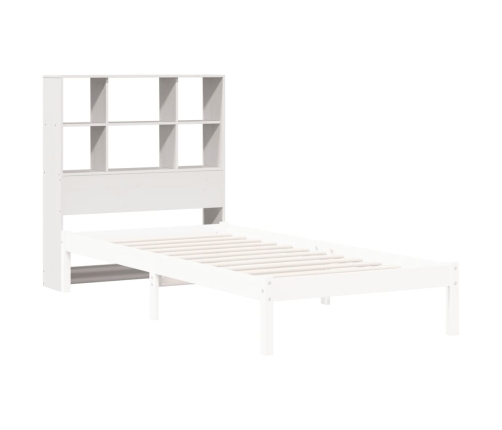 Cabecero de cama almacenaje madera maciza pino blanco 100 cm