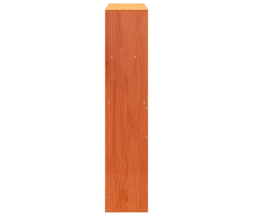 Cabecero de cama almacenaje madera maciza pino marrón 100 cm