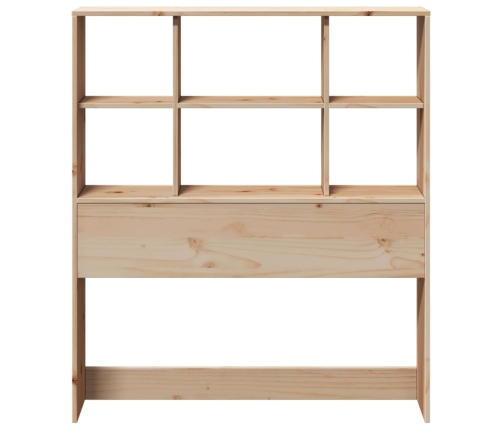 Cabecero de cama con almacenaje madera maciza de pino 90 cm