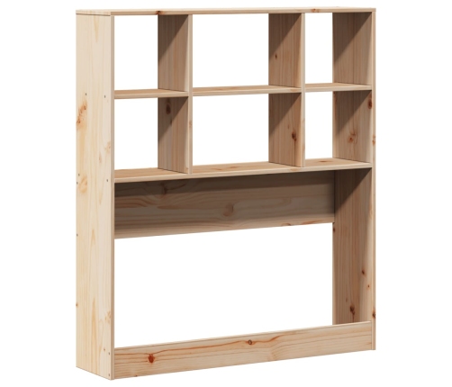 Cabecero de cama con almacenaje madera maciza de pino 90 cm
