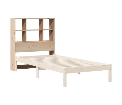 Cabecero de cama con almacenaje madera maciza de pino 90 cm
