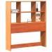 Cabecero de cama almacenaje madera maciza pino marrón 90 cm