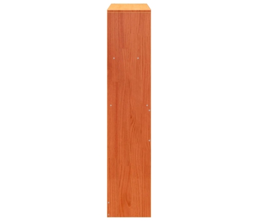 Cabecero de cama almacenaje madera maciza pino marrón 90 cm