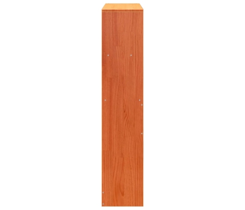 Cabecero de cama almacenaje madera maciza pino marrón 75 cm