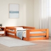 Estructura de cama sin colchón madera maciza marrón 90x190 cm