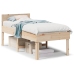 Estructura de cama sin colchón madera maciza de pino 90x190 cm