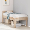 Estructura de cama sin colchón madera maciza pino 75x190 cm