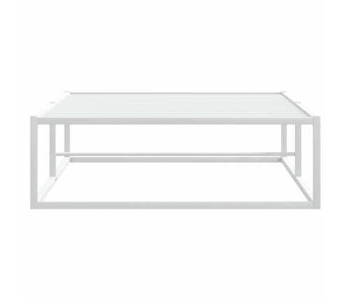 Estructura de cama sin colchón de metal blanco 90x200 cm