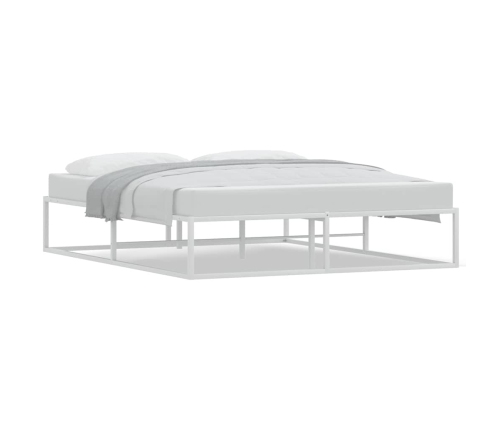 Estructura cama sin colchón metal blanco 160x200cm