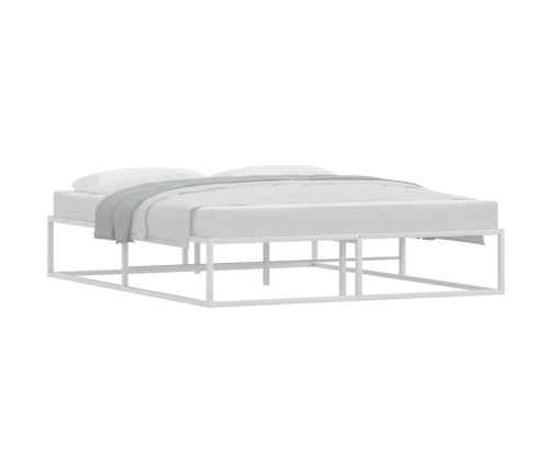 Estructura cama sin colchón metal blanco 160x200cm