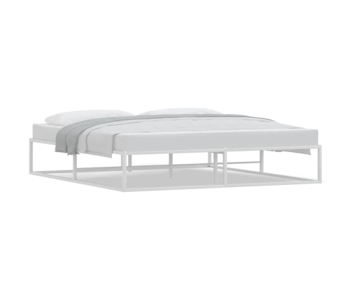 Estructura de cama sin colchón metal blanco 180x200 cm