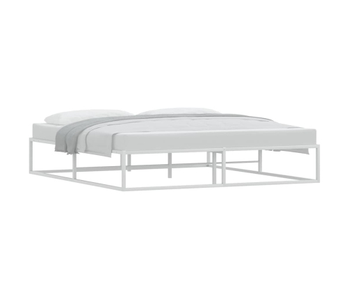 Estructura de cama sin colchón metal blanco 180x200 cm