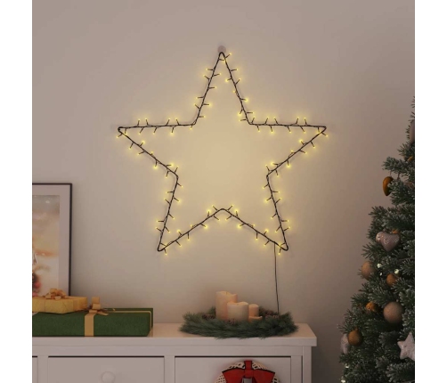 Luces de Navidad Silueta de Estrella 50 LEDs blanco cálido