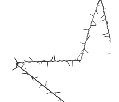 Luces de Navidad Silueta de Estrella 80 LEDs blanco cálido