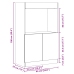 Aparador de madera de ingeniería roble ahumado 63x33x100 c