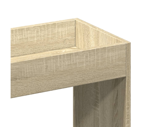 Aparador de madera de ingeniería roble Sonoma 92x33x100 cm