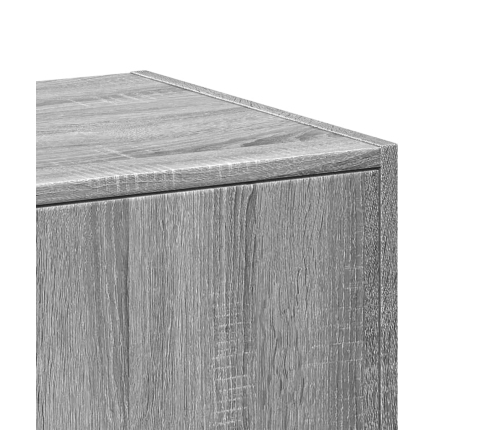 Armario botiquín madera ingeniería gris Sonoma 30x41x77,5 cm