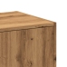 Armario botiquín madera ingeniería roble artisian 30x41x118 cm