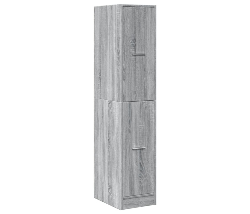 Armario botiquín madera ingeniería gris Sonoma 30x41x144,5 cm