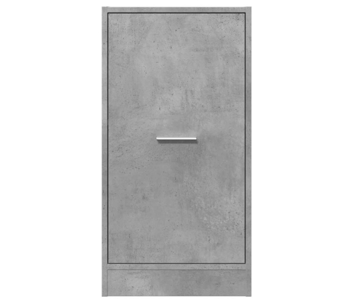 Armario botiquín madera ingeniería gris hormigón 40x41x77,5 cm