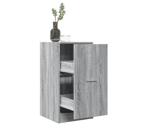 Armario botiquín madera ingeniería gris Sonoma 40x41x77,5 cm