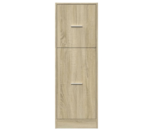 Armario botiquín madera de ingeniería roble Sonoma 40x41x118 c