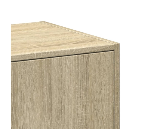 Armario botiquín madera de ingeniería roble Sonoma 40x41x118 c