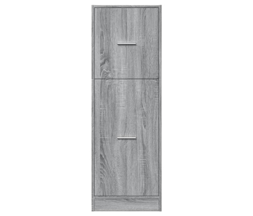 Armario botiquín madera ingeniería gris Sonoma 40x41x118 cm