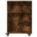 Carrito de almacenaje estrecho madera roble ahumado 48x13x68 cm