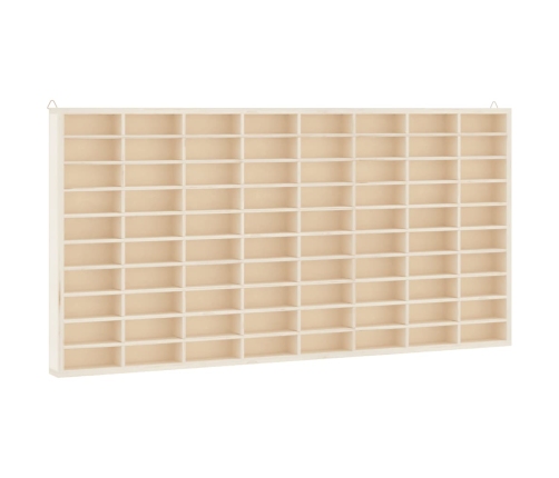 Mueble expositor de pared con 80 compartimentos 80x4,5x40,5 cm