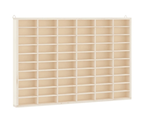 Mueble expositor de pared con 60 compartimentos 60x4,5x40,5 cm