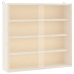 Vitrina de madera para coleccionistas con puertas 40x8,5x37 cm