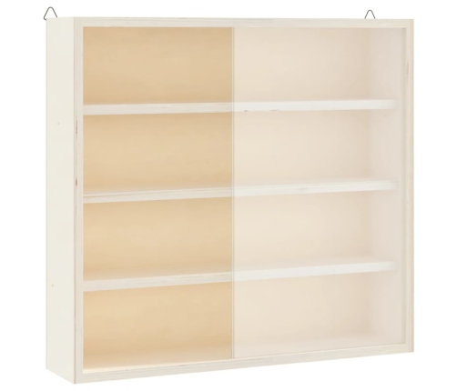 Vitrina de madera para coleccionistas con puertas 40x8,5x37 cm